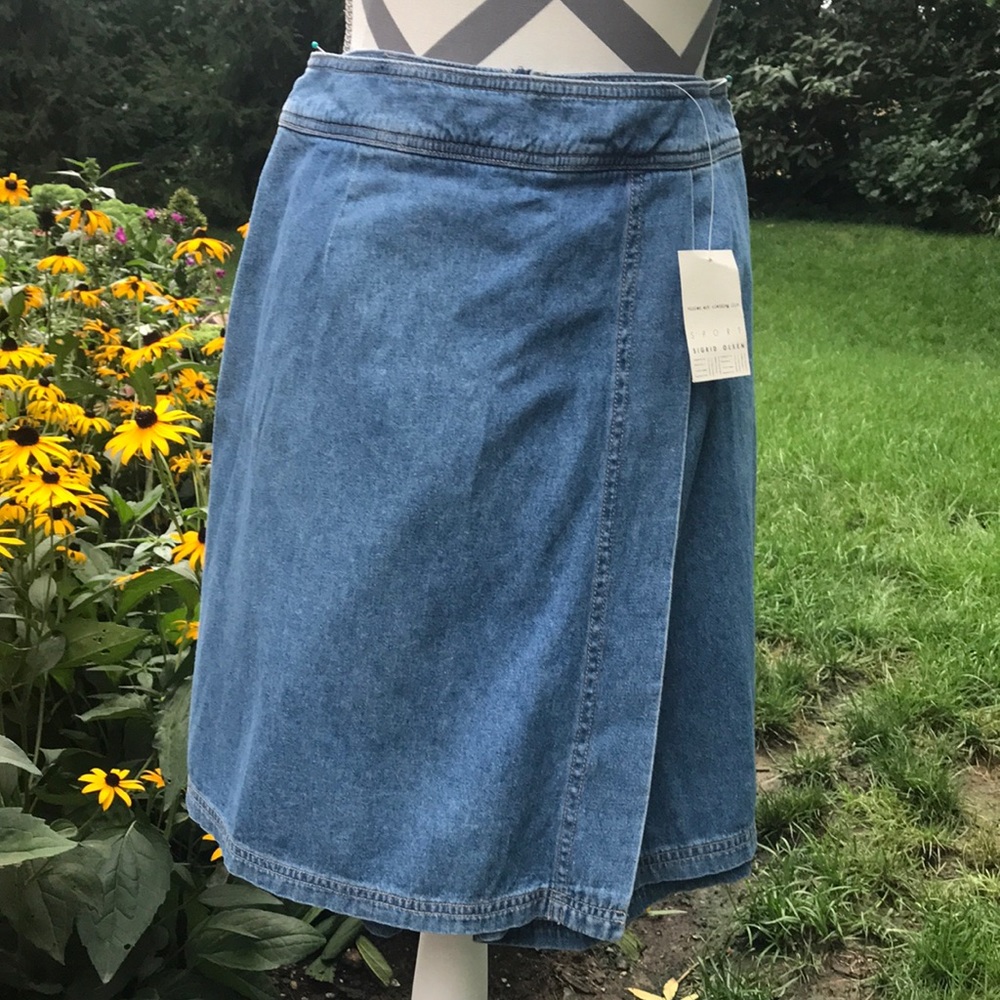 Sigrid Olsen Blue Denim Skirt